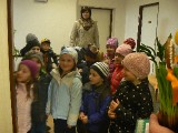 Děti z Mateřské školy přišly popřát panu starostovi "Krásné Velikonoce"